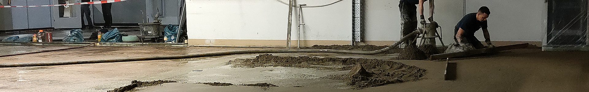 Verbundzementestrich – kraftschlüssig mit Betonuntergrund verbunden